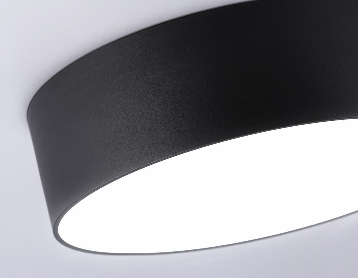 Потолочный светодиодный светильник FV5530 BK черный LED 45W 4200K D400*58 (Без ПДУ) Ambrella Light 13