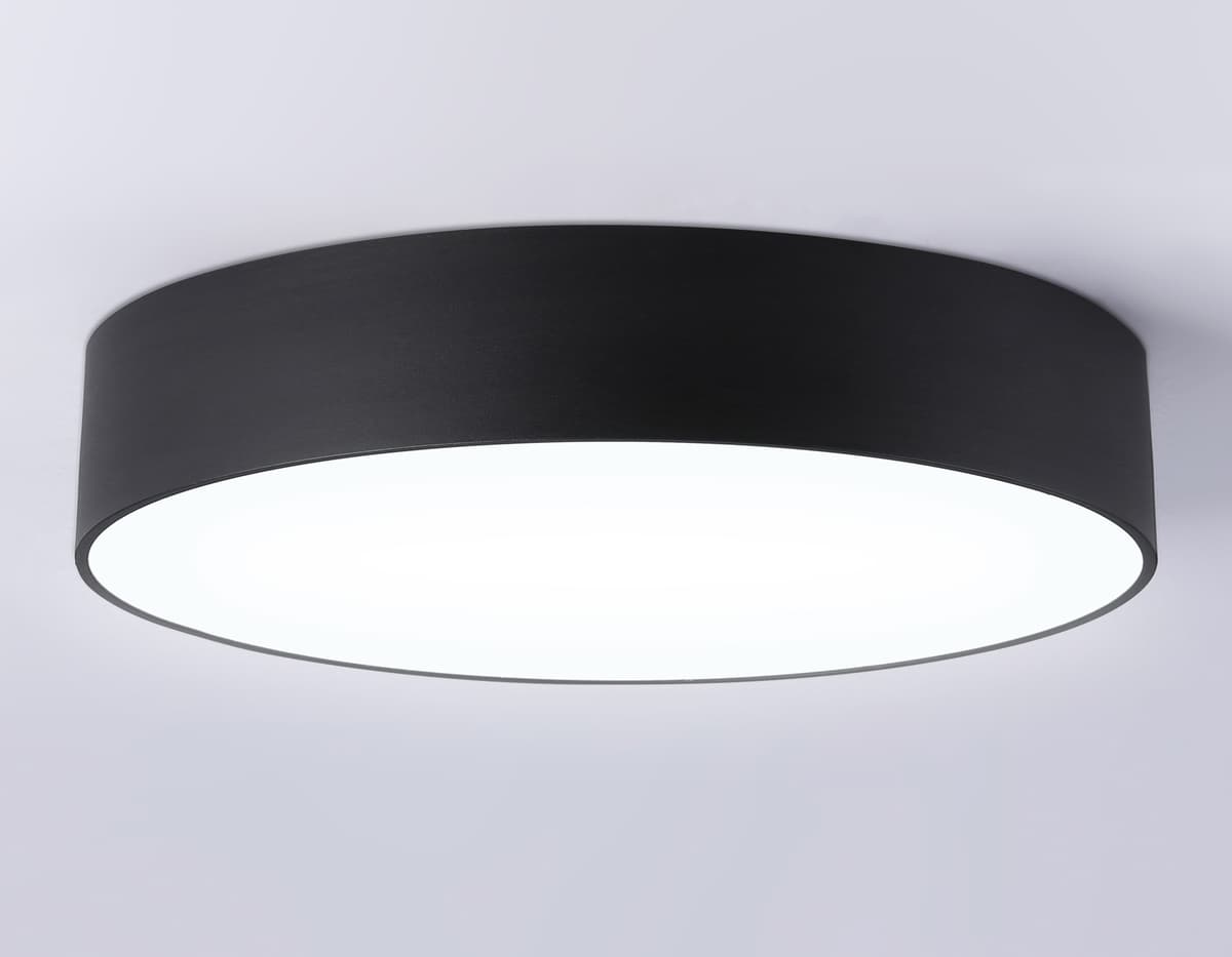 Потолочный светодиодный светильник FV5530 BK черный LED 45W 4200K D400*58 (Без ПДУ) Ambrella Light 16