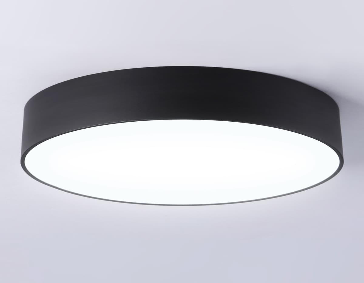 Потолочный светодиодный светильник FV5534 BK черный LED 60W 4200K D500*58 (Без ПДУ) Ambrella Light 15