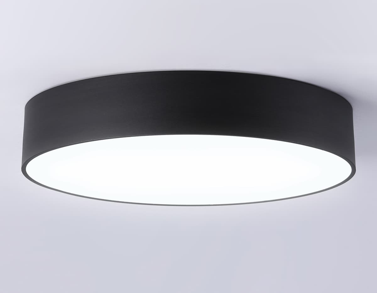 Потолочный светодиодный светильник FV5534 BK черный LED 60W 4200K D500*58 (Без ПДУ) Ambrella Light 16