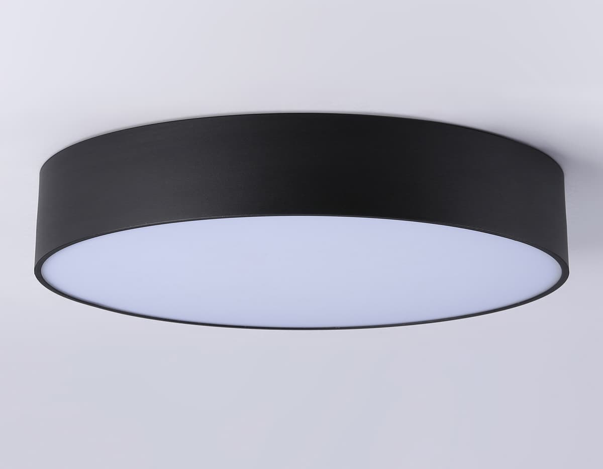 Потолочный светодиодный светильник FV5534 BK черный LED 60W 4200K D500*58 (Без ПДУ) Ambrella Light 17