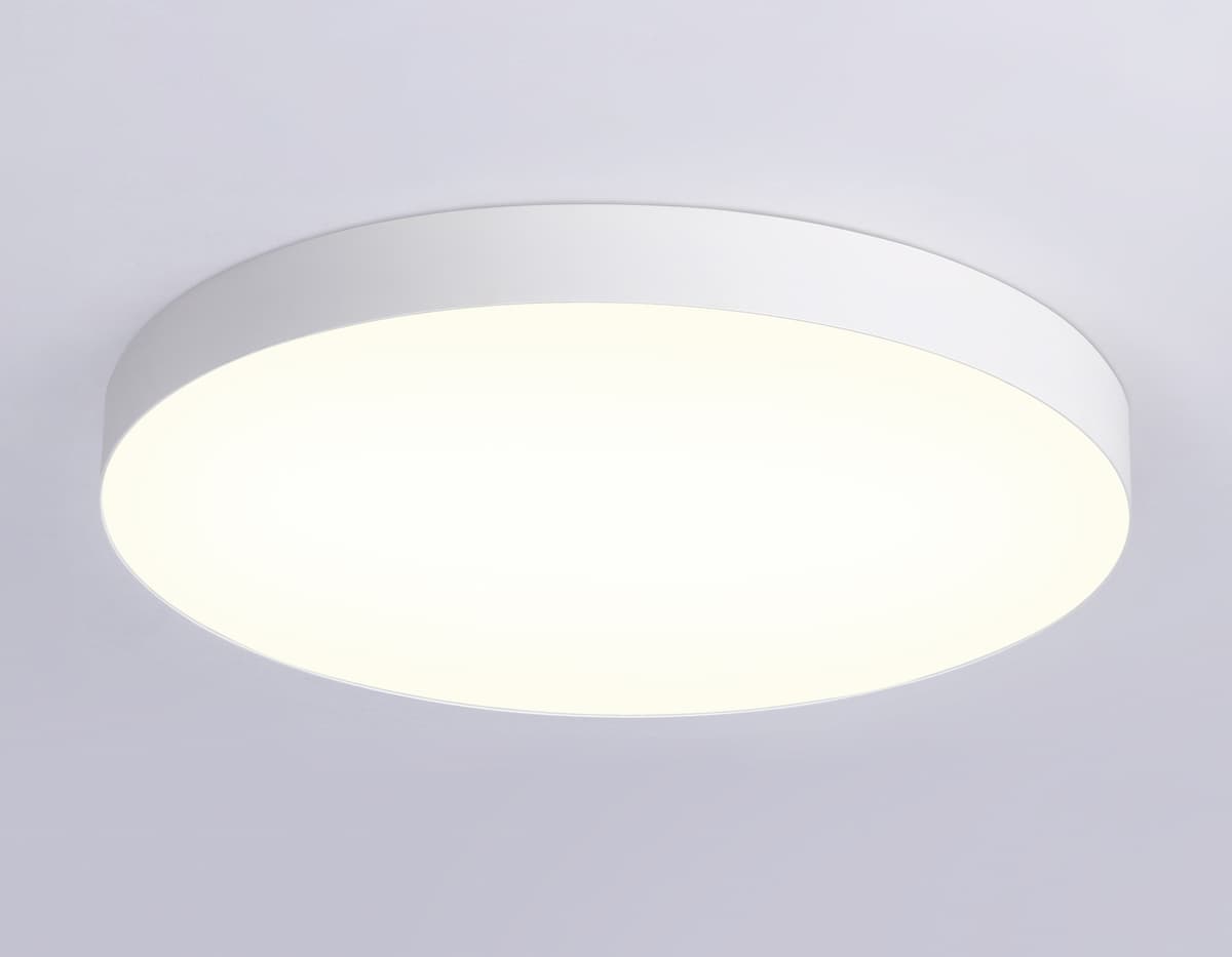Потолочный светодиодный светильник FV5535 WH белый LED 90W 3000K D600*58 (Без ПДУ) Ambrella Light 16