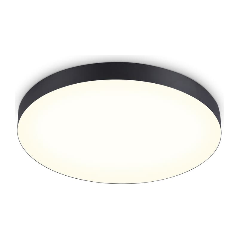 Потолочный светодиодный светильник FV5537 BK черный LED 90W 3000K D600*58 (Без ПДУ) Ambrella Light 9