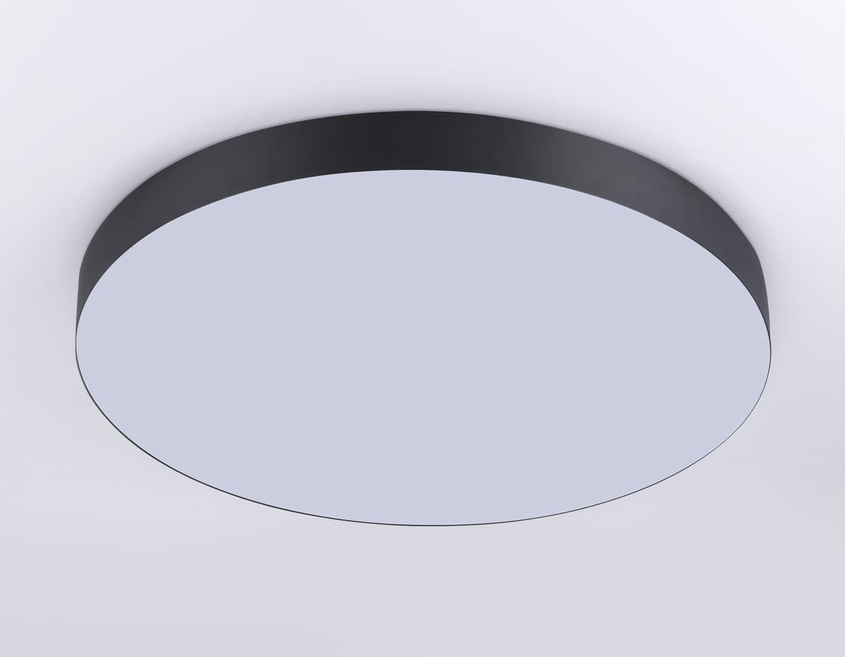 Потолочный светодиодный светильник FV5538 BK черный LED 90W 4200K D600*58 (Без ПДУ) Ambrella Light 17