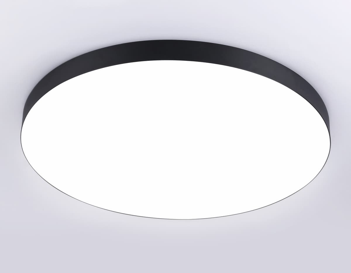 Потолочный светодиодный светильник FV5542 BK черный LED 130W 4200K D800*58 (Без ПДУ) Ambrella Light 15