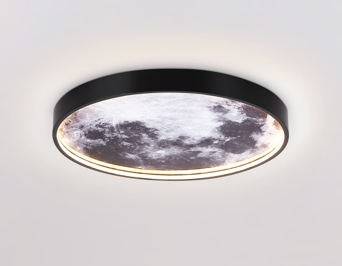 Настенно-потолочный светодиодный светильник FW11110 BK черный 15W LED 3000-6400K D240*38 Ambrella Light 21