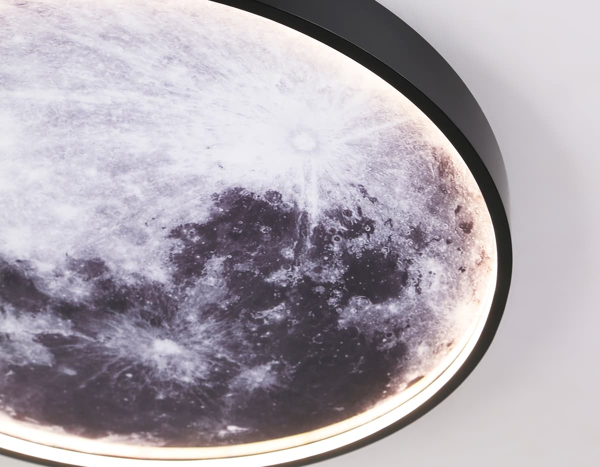 Настенно-потолочный светодиодный светильник FW11112 BK черный 25W LED 3000-6400K D400*38 Ambrella Light 15
