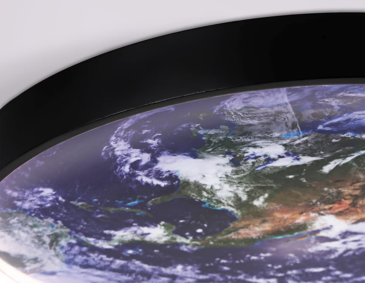 Настенно-потолочный светодиодный светильник FW11131 BK черный 15W LED 3000-6400K D240*38 Ambrella Light 17