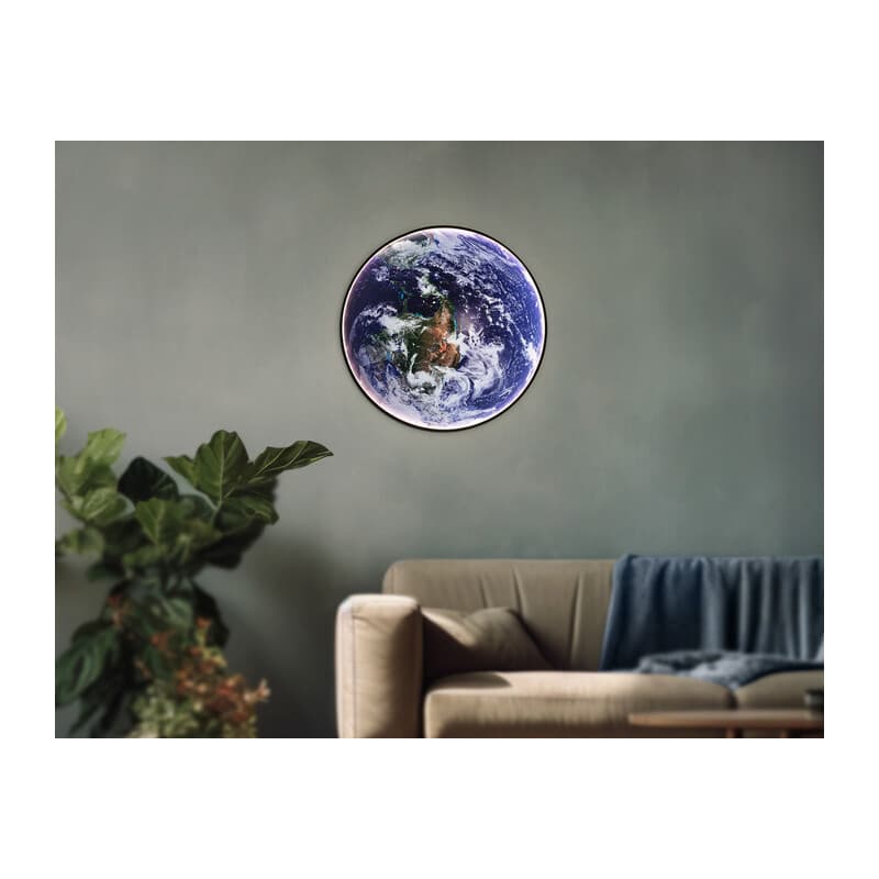 Настенно-потолочный светодиодный светильник FW11135 BK черный 38W LED 3000-6400K D600*38 Ambrella Light 12