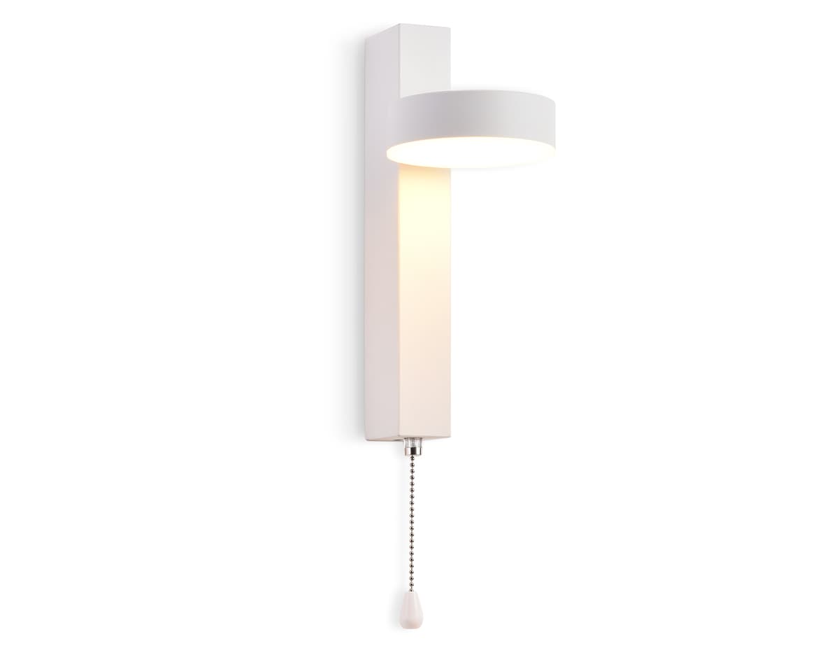 Настенный светодиодный светильник с выключателем FW160 WH белый LED 3000K 6W 265*95*135 Ambrella Light 6