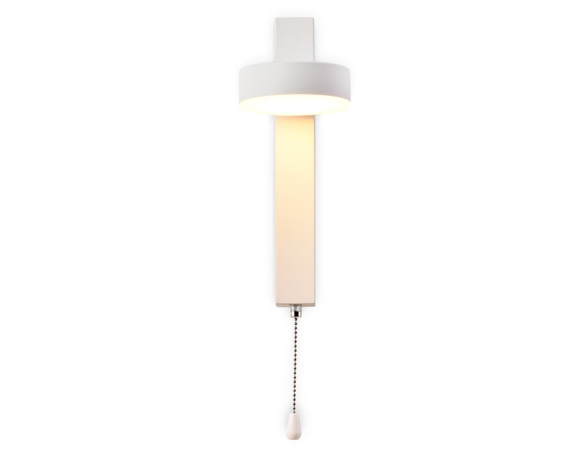 Настенный светодиодный светильник с выключателем FW160 WH белый LED 3000K 6W 265*95*135 Ambrella Light 9