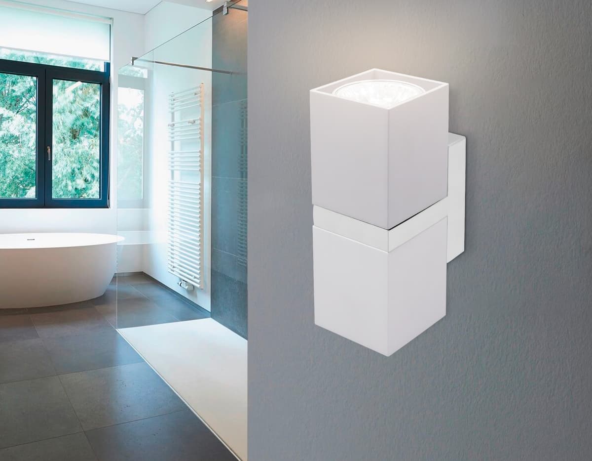 Настенный светильник FW245/2 WH/CH белый/хром GU10*2 max 12W 155*61*80 Ambrella Light 7