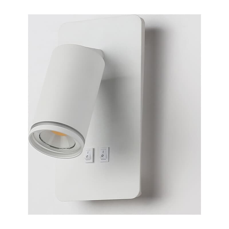 Настенный светильник с выключателем FW2465 WH белый GU10 max 12W+LED 4200K 9W 185*105*150 Ambrella Light 13