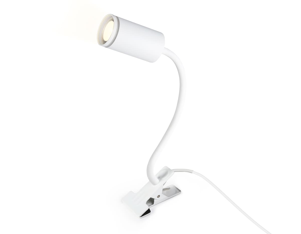 Светильник переносной на прищепке с выключателем FW2467 WH белый GU10 max 12W D55*L100*H300 Ambrella Light 6