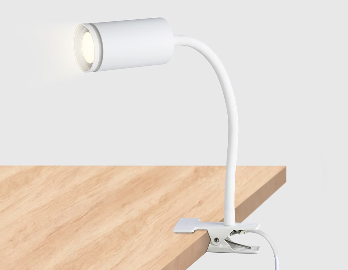 Светильник переносной на прищепке с выключателем FW2467 WH белый GU10 max 12W D55*L100*H300 Ambrella Light 8