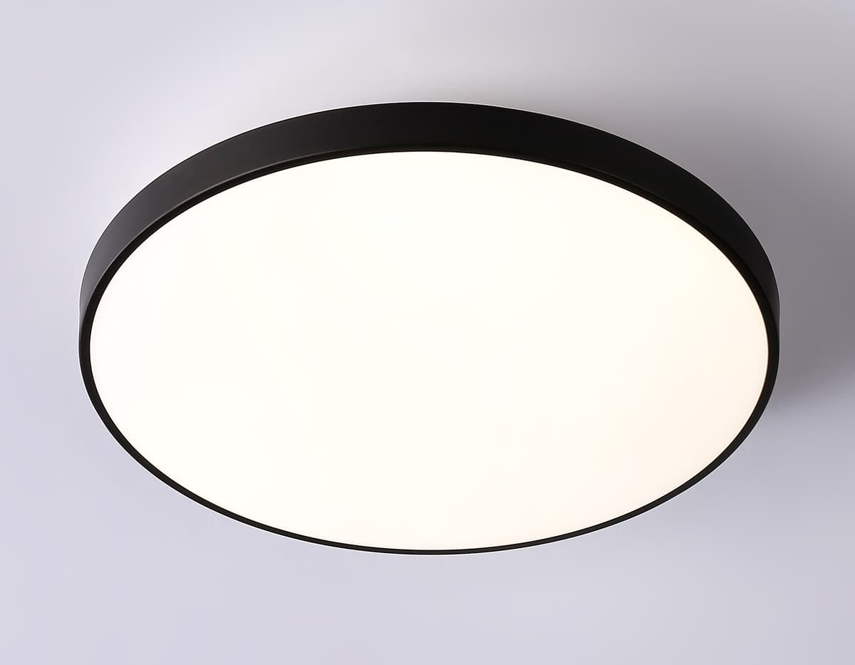 Потолочный светодиодный светильник FZ1224 BK черный IP44 13W 4200K D232*50 (Без ПДУ) Ambrella Light 11