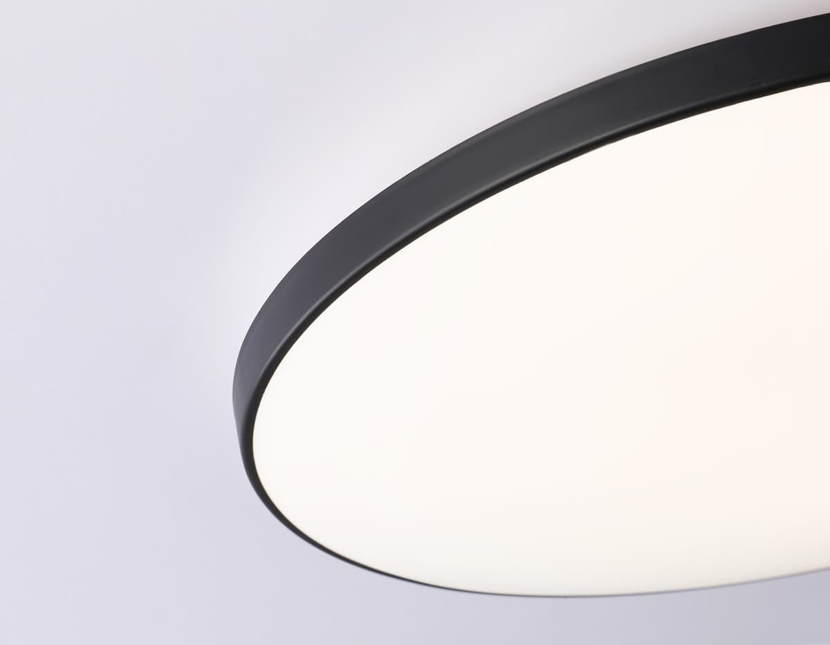Потолочный светодиодный светильник FZ1224 BK черный IP44 13W 4200K D232*50 (Без ПДУ) Ambrella Light 8