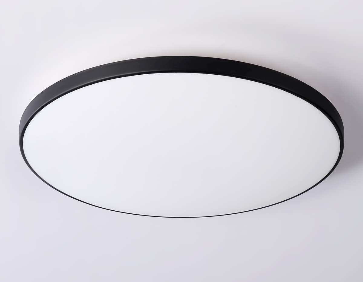 Потолочный светодиодный светильник FZ1226 BK черный IP44 24W 4200K D372*55 (Без ПДУ) Ambrella Light 12