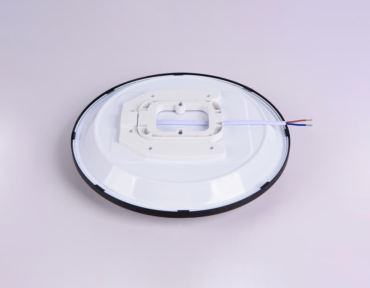 Потолочный светодиодный светильник FZ1233 BK черный IP44 22W 6400К D260*55 (Без ПДУ) Ambrella Light 15