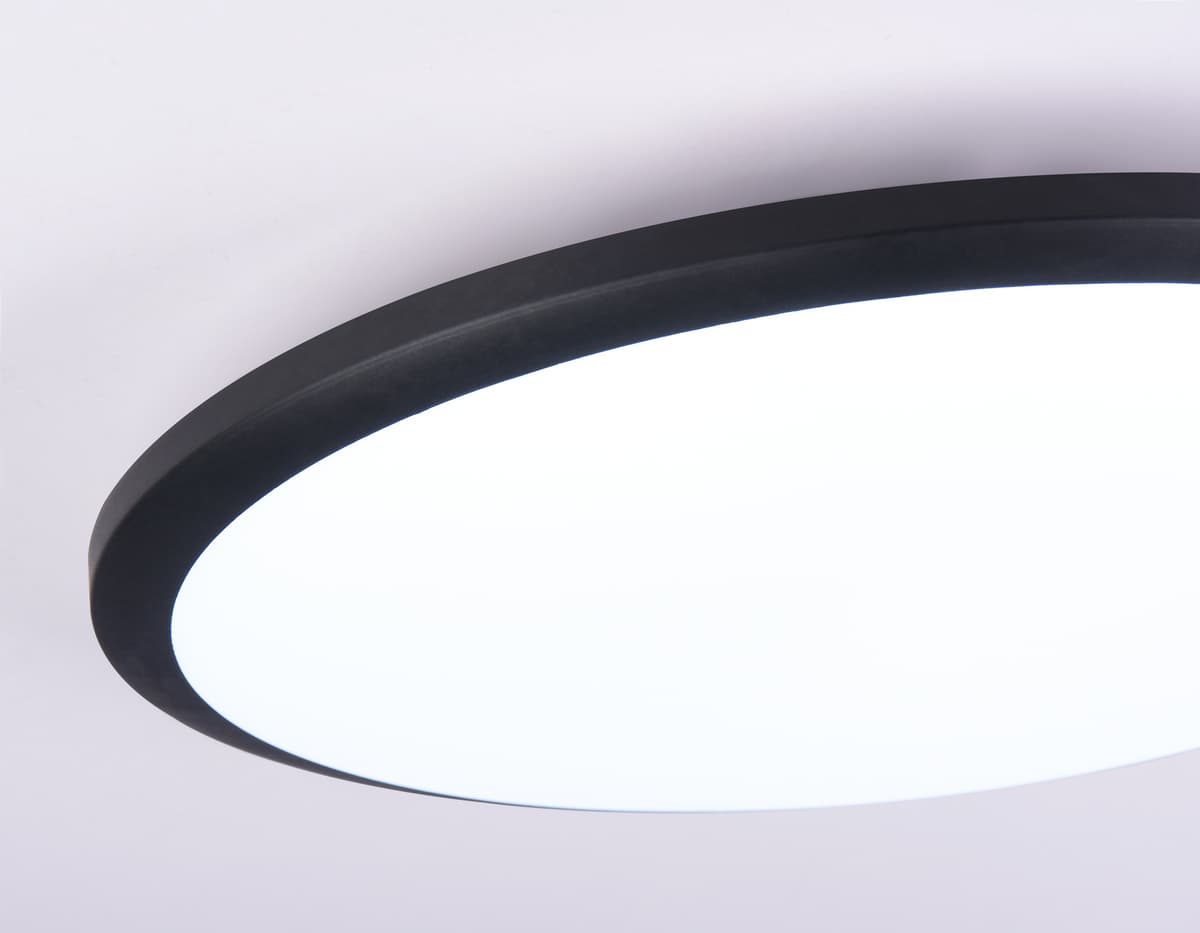 Потолочный светодиодный светильник FZ1235 BK черный IP44 48W 6400К D450*55 (Без ПДУ) Ambrella Light 12