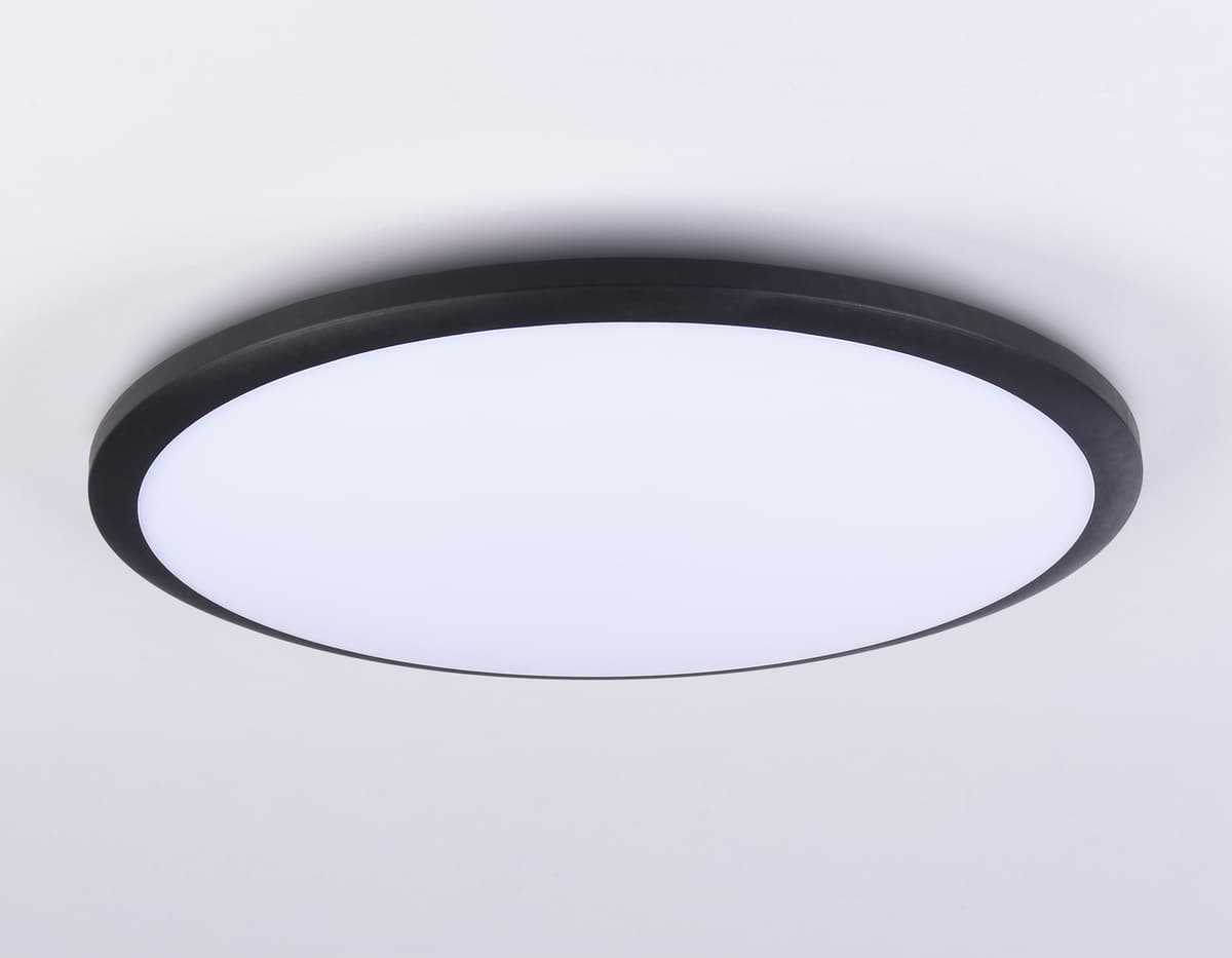 Потолочный светодиодный светильник FZ1235 BK черный IP44 48W 6400К D450*55 (Без ПДУ) Ambrella Light 14