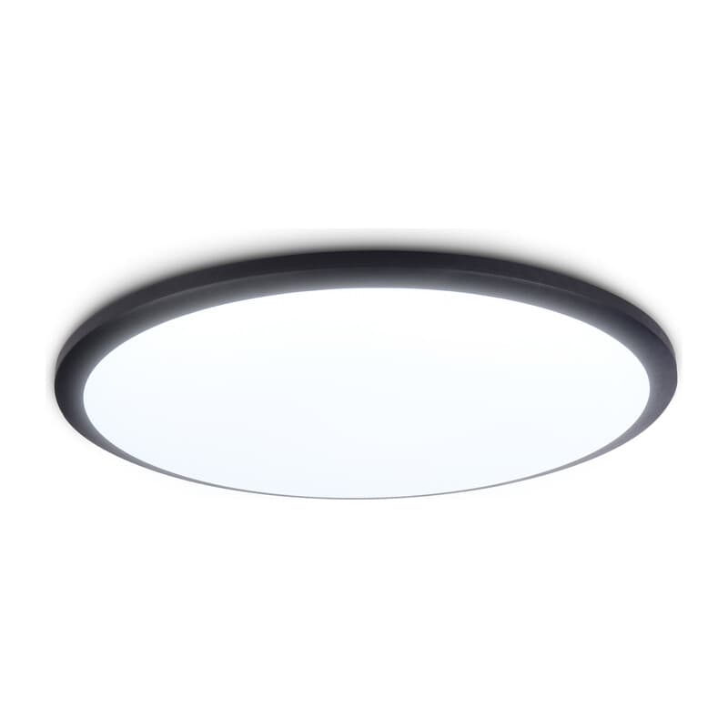 Потолочный светодиодный светильник FZ1235 BK черный IP44 48W 6400К D450*55 (Без ПДУ) Ambrella Light 9