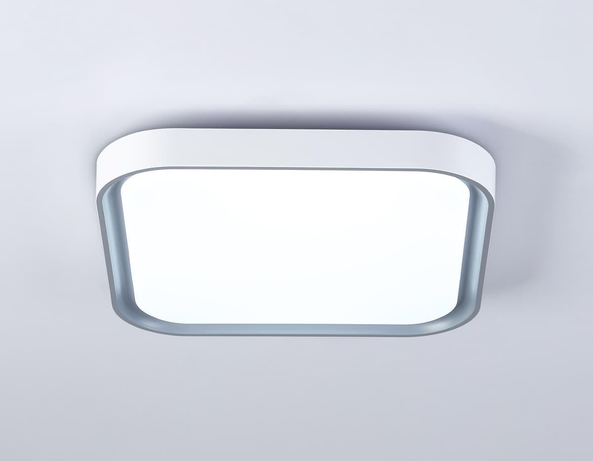 Потолочный светодиодный светильник FZ1250 WH/GR белый/серый 18W 5000K 250*250*60 (Без ПДУ) Ambrella Light 9