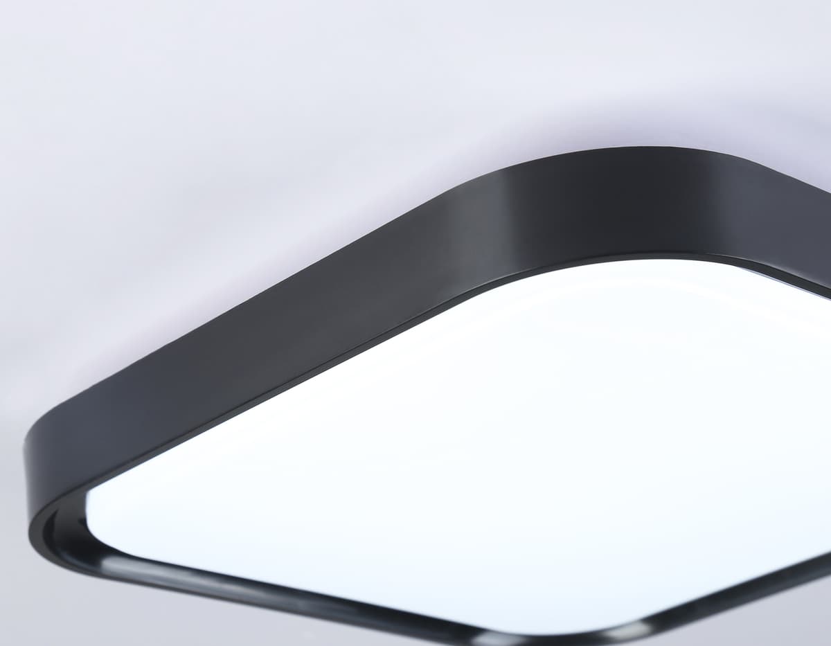 Потолочный светодиодный светильник FZ1262 BK черный 18W 5000K 250*250*60 (Без ПДУ) Ambrella Light 7