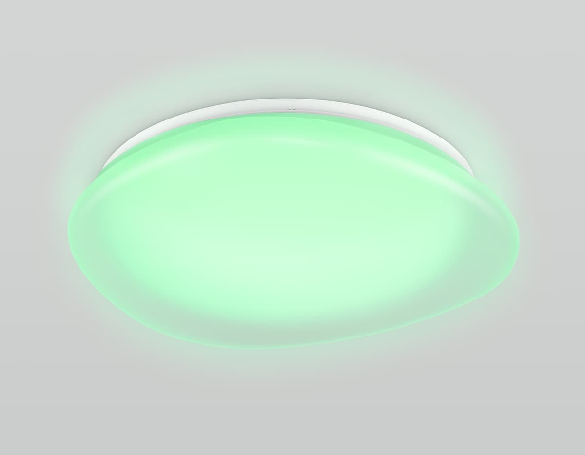 Светодиодный светильник RGB с пультом управления FZ1610 FR матовый IP20 40W 3000-6500K+RGB 410*100 (ПДУ ИК) Ambrella Light 19