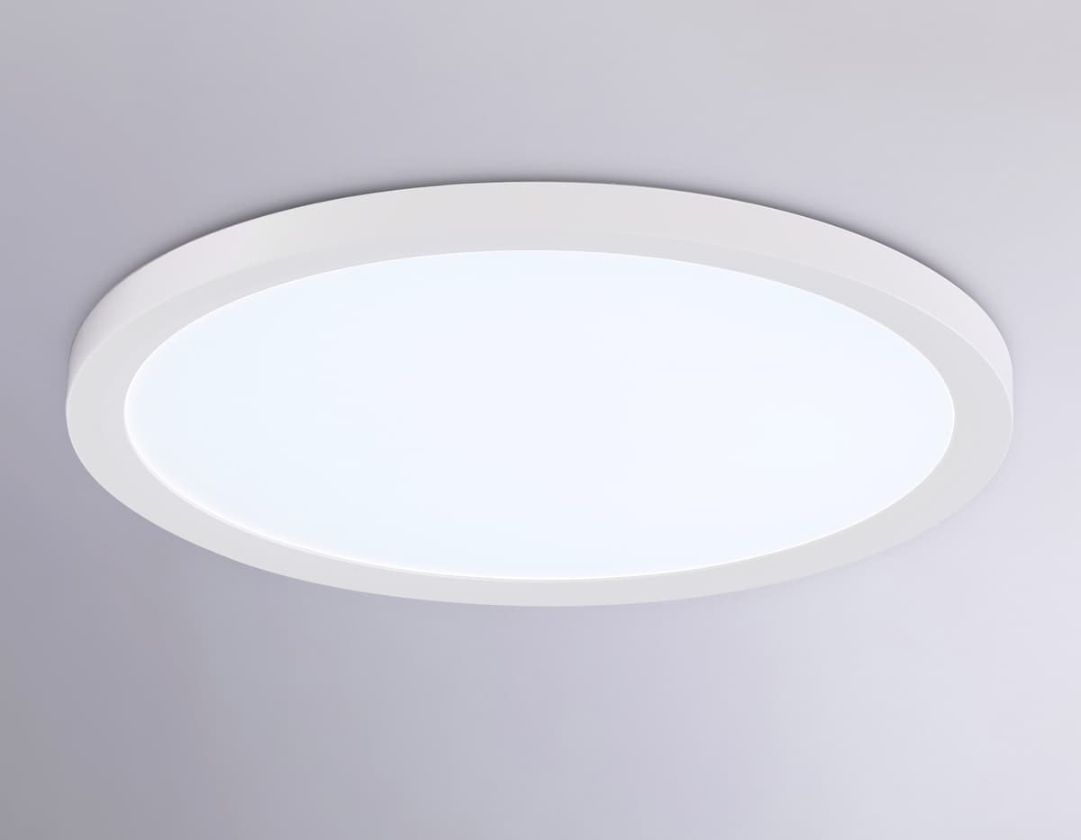 Светильник светодиодный ультратонкий 3000K-6500K с CCT-переключателем FZ1905 WH белый IP54 26W 3000K-6500K CCT-переключатель D370*25 (Без ПДУ) Ambrella Light 14