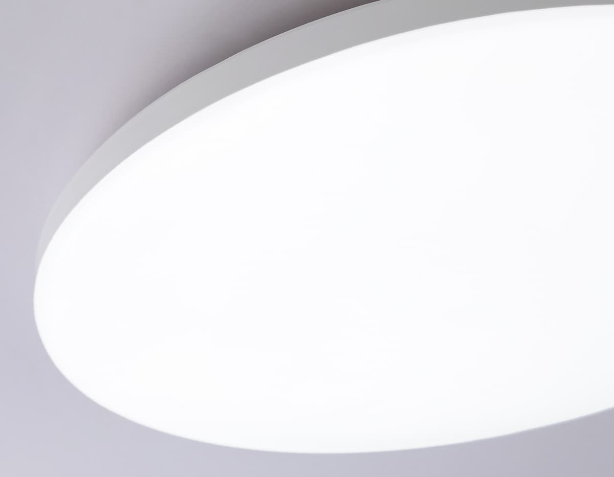 Умный светодиодный светильник Smart Ambrella Light 20W с Wi-Fi, Яндекс Алисой, Tuya, Smart Home, Alexa и ИК пультом FZ2001 WH белый IP54 20W 3000K-6500K+RGB Wi-Fi Алиса/Tuya/Smart Home/Alexa D300*55 (ПДУ ИК) Ambrella Light 20