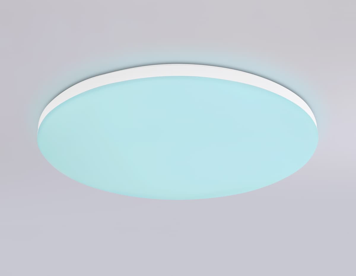 Умный светодиодный светильник Smart Ambrella Light 20W с Wi-Fi, Яндекс Алисой, Tuya, Smart Home, Alexa и ИК пультом FZ2001 WH белый IP54 20W 3000K-6500K+RGB Wi-Fi Алиса/Tuya/Smart Home/Alexa D300*55 (ПДУ ИК) Ambrella Light 23