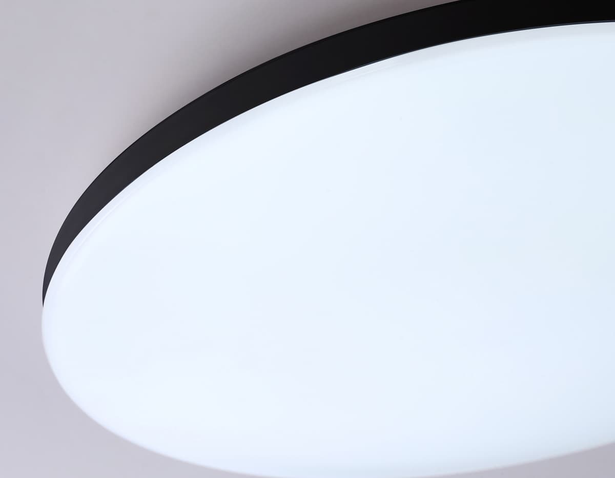 Умный светодиодный светильник Smart Ambrella Light 20W с Wi-Fi, Яндекс Алисой, Tuya, Smart Home, Alexa и ИК пультом FZ2004 BK черный IP54 20W 3000K-6500K+RGB Wi-Fi Алиса/Tuya/Smart Home/Alexa D300*55 (ПДУ ИК) Ambrella Light 20