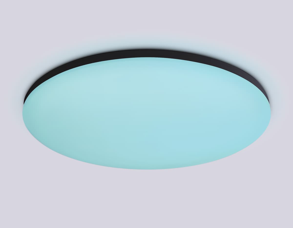 Умный светодиодный светильник Smart Ambrella Light 25W с Wi-Fi, Яндекс Алисой, Tuya, Smart Home, Alexa и ИК пультом FZ2005 BK черный IP54 25W 3000K-6500K+RGB Wi-Fi Алиса/Tuya/Smart Home/Alexa D370*55 (ПДУ ИК) Ambrella Light 23