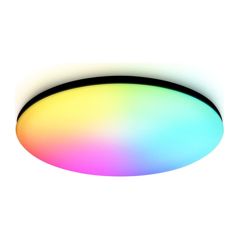 Умный светодиодный светильник Smart Ambrella Light 25W с Wi-Fi, Яндекс Алисой, Tuya, Smart Home, Alexa и ИК пультом FZ2005 BK черный IP54 25W 3000K-6500K+RGB Wi-Fi Алиса/Tuya/Smart Home/Alexa D370*55 (ПДУ ИК) Ambrella Light 9