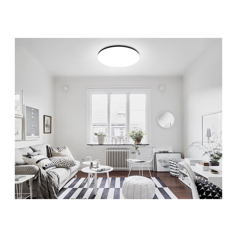Умный светодиодный светильник Smart Ambrella Light 30W с Wi-Fi, Яндекс Алисой, Tuya, Smart Home, Alexa и ИК пультом FZ2006 BK черный IP54 30W 3000K-6500K+RGB Wi-Fi Алиса/Tuya/Smart Home/Alexa D450*60 (ПДУ ИК) Ambrella Light 16