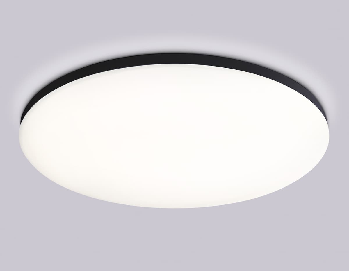 Умный светодиодный светильник Smart Ambrella Light 30W с Wi-Fi, Яндекс Алисой, Tuya, Smart Home, Alexa и ИК пультом FZ2006 BK черный IP54 30W 3000K-6500K+RGB Wi-Fi Алиса/Tuya/Smart Home/Alexa D450*60 (ПДУ ИК) Ambrella Light 21