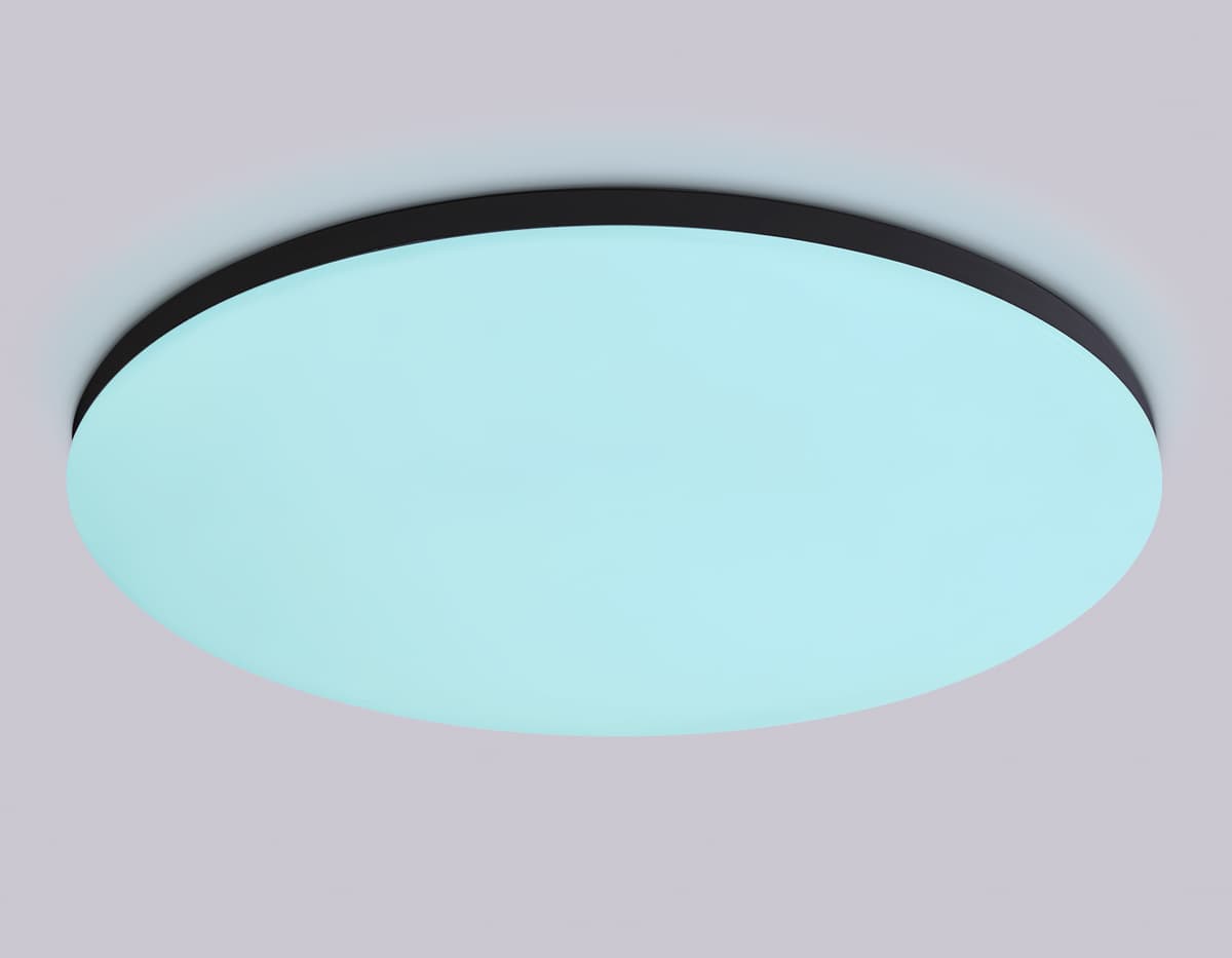 Умный светодиодный светильник Smart Ambrella Light 30W с Wi-Fi, Яндекс Алисой, Tuya, Smart Home, Alexa и ИК пультом FZ2006 BK черный IP54 30W 3000K-6500K+RGB Wi-Fi Алиса/Tuya/Smart Home/Alexa D450*60 (ПДУ ИК) Ambrella Light 23