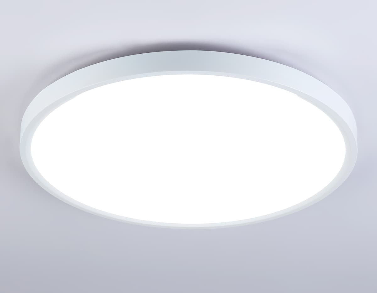 Потолочный светодиодный светильник с подсветкой FZ3005 WH белый IP44 33W+10W 6400+6400К D370*40 (Без ПДУ) Ambrella Light 13