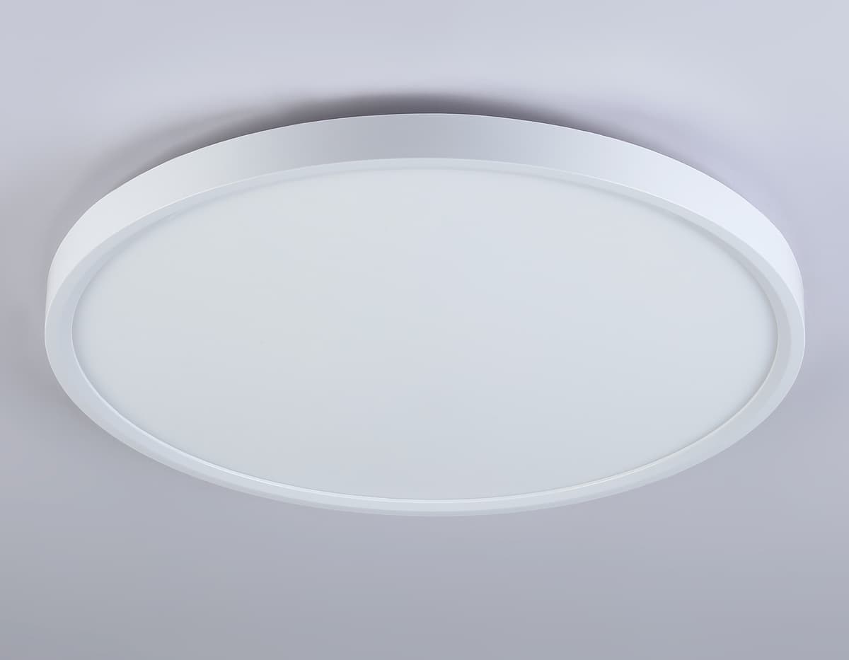 Потолочный светодиодный светильник с подсветкой FZ3005 WH белый IP44 33W+10W 6400+6400К D370*40 (Без ПДУ) Ambrella Light 15