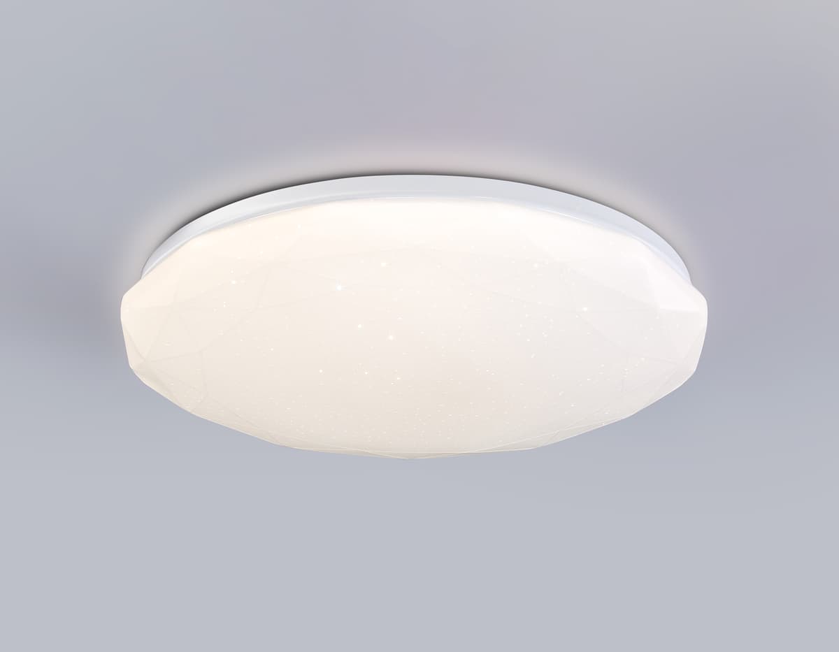 Светодиодный светильник RGB с пультом управления FZ417 WH белый IP20 46W 3000K-6500K+RGB D380*60 (ПДУ ИК) Ambrella Light 20