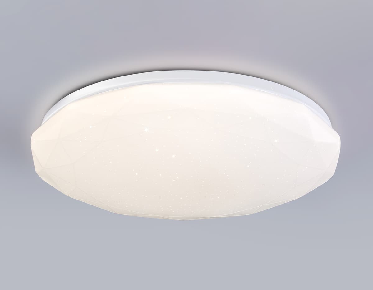 Светодиодный светильник RGB с пультом управления FZ418 WH белый IP20 66W 3000K-6500K+RGB D480*65 (ПДУ ИК) Ambrella Light 20