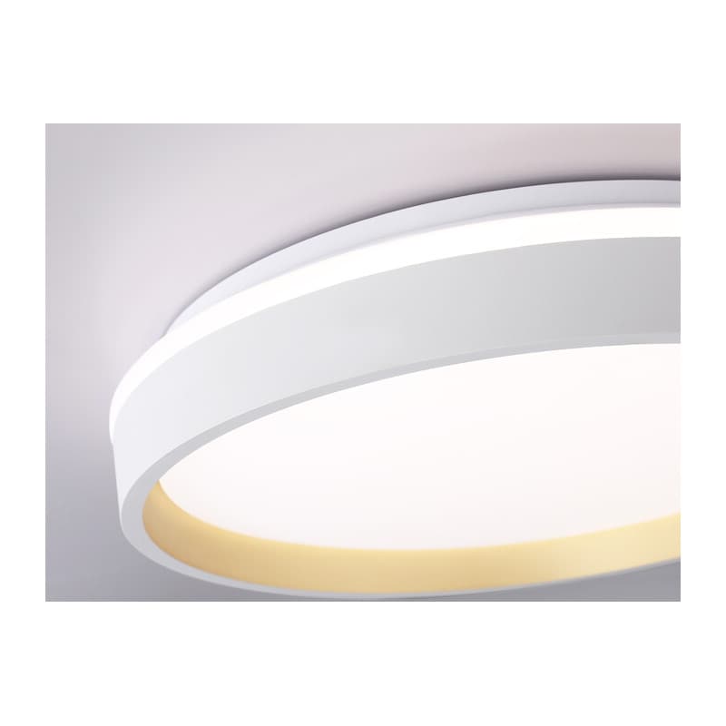 Светодиодный светильник RGB с пультом управления FZ601 WH/GD белый/золото IP20 46W 3000K-6500K+RGB D390*80 (ПДУ ИК) Ambrella Light 10