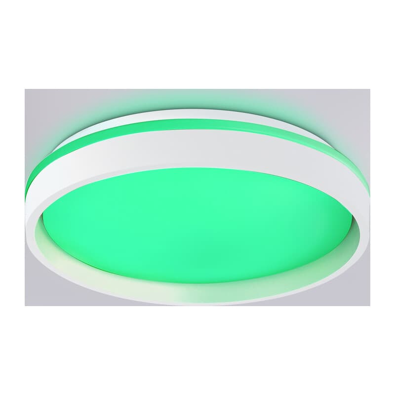 Светодиодный светильник RGB с пультом управления FZ601 WH/GD белый/золото IP20 46W 3000K-6500K+RGB D390*80 (ПДУ ИК) Ambrella Light 11