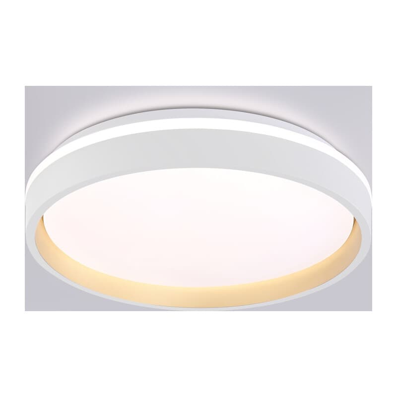 Светодиодный светильник RGB с пультом управления FZ601 WH/GD белый/золото IP20 46W 3000K-6500K+RGB D390*80 (ПДУ ИК) Ambrella Light 12