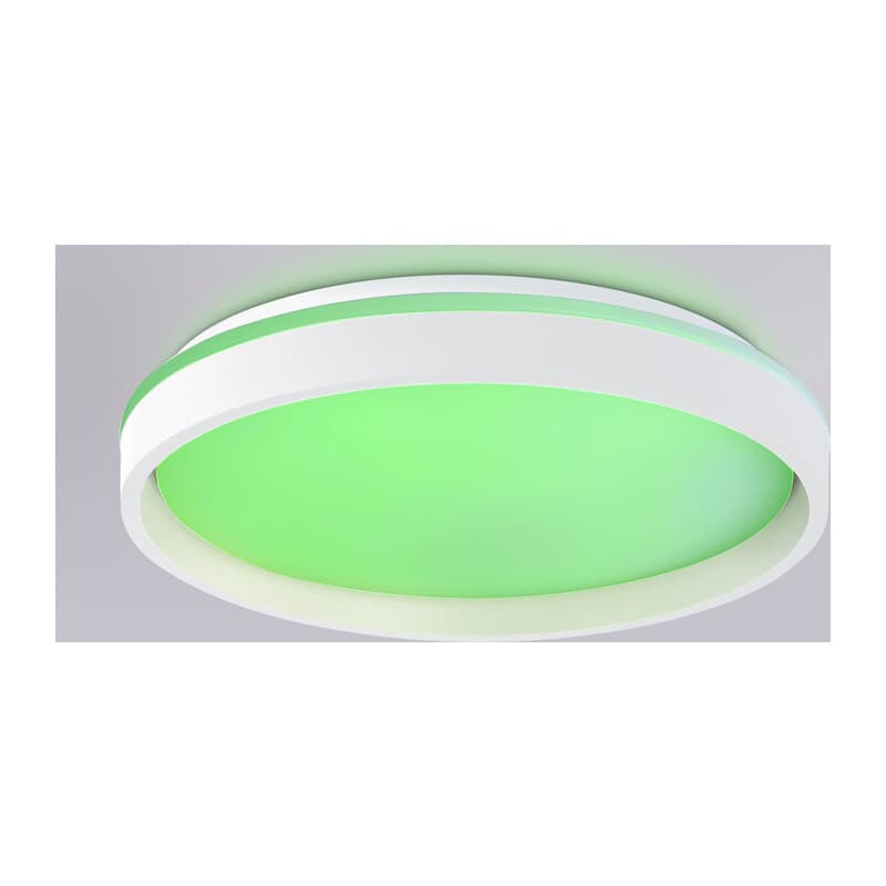 Светодиодный светильник RGB с пультом управления FZ607 WH/GD белый/золото IP20 66W 3000K-6500K+RGB D490*85 (ПДУ ИК) Ambrella Light 12