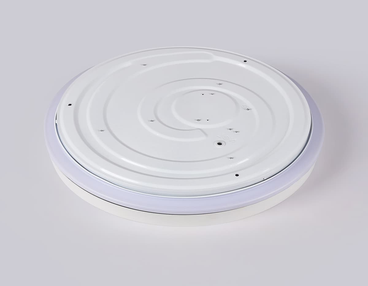 Светодиодный светильник RGB с пультом управления FZ607 WH/GD белый/золото IP20 66W 3000K-6500K+RGB D490*85 (ПДУ ИК) Ambrella Light 22