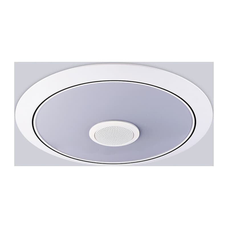 Музыкальный светодиодный светильник c подсветкой RGB FZ710 WH белый IP20 40W 3000-6500K+RGB Music 370*56 (ПДУ ИК) Ambrella Light 10