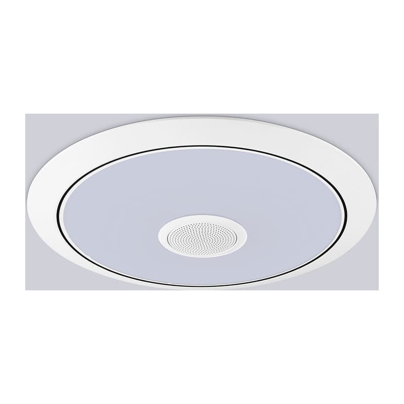 Музыкальный светодиодный светильник c подсветкой RGB FZ720 WH белый IP20 52W 3000-6500K+RGB Music 450*65 (ПДУ ИК) Ambrella Light 10