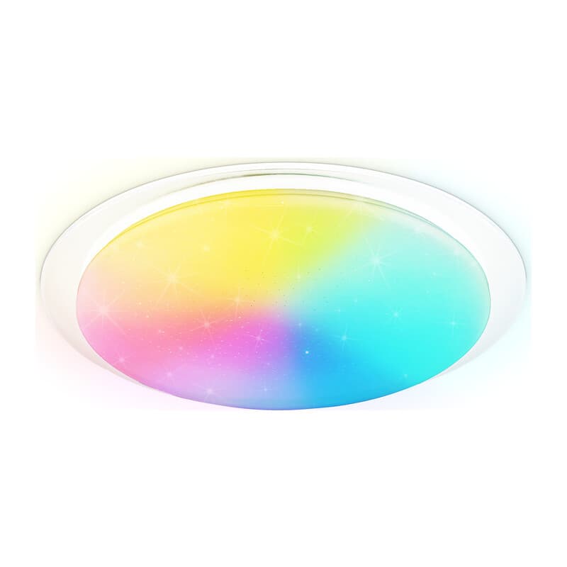 Светодиодный светильник RGB с пультом управления FZ770 WH белый IP20 42W 3000-6500K+RGB 450*55 (ПДУ ИК) Ambrella Light 9